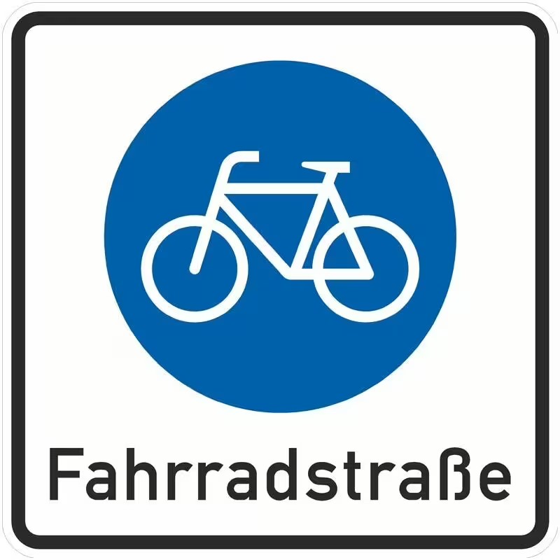 Verkehrszeichen 244.1 - Beginn einer Fahrradstra&szlig;e