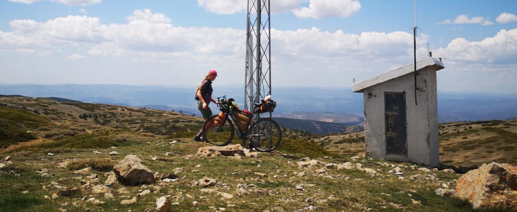 Leona Kringe auf dem Fahrrad